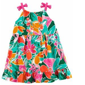 Baby Girls Carters Tropical Tank Dress & Diaper Cover Size 3 6 12 months NWT